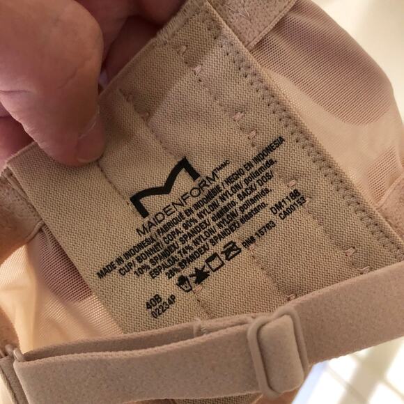 Maidenform NWT Women's Wireless Convertible Foam Cups Beige Bra Size 40B - Picture 5 of 6